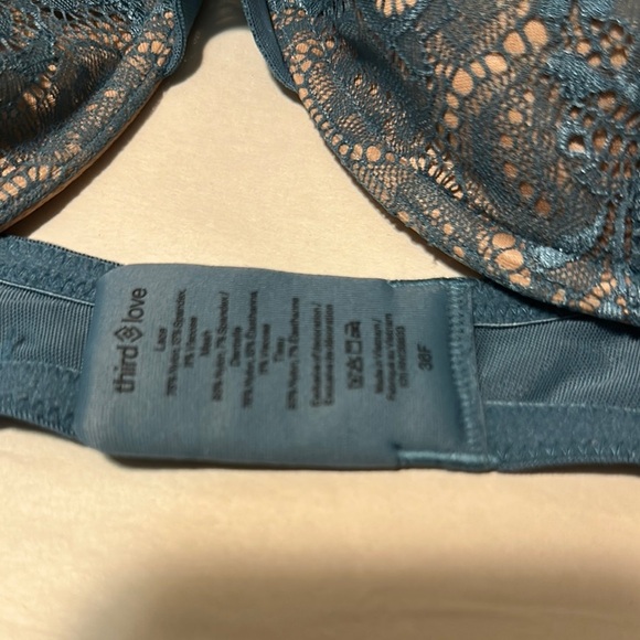 ThirdLove Blue Lace Underwire Bra - Picture 4 of 7